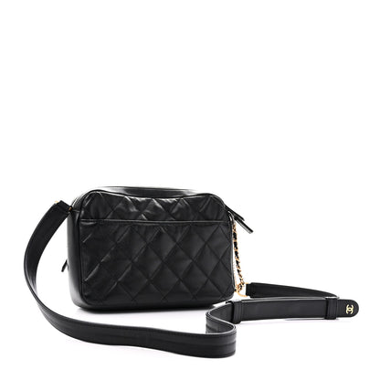 Chanel Calfskin Quilted Small Camera Case Black 3 of 11