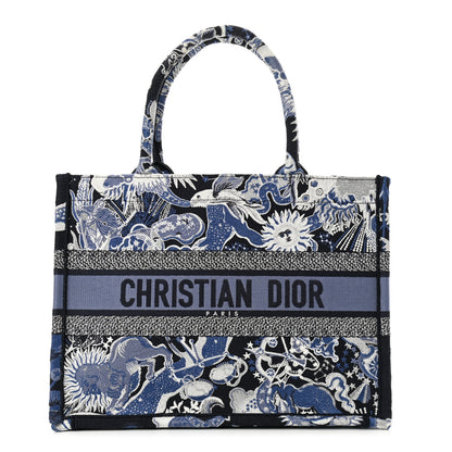 Christian Dior Canvas Embroidered Medium Constellation Book Tote Blue 1 of 11