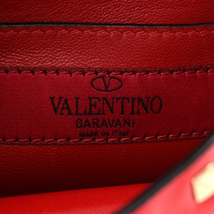 Valentino Garavani Lambskin Micro Rockstud Spike Shoulder Bag Red 6 of 10