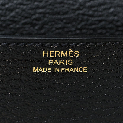 Hermes Chevre Mysore Roulis Slim Wallet Black 7 of 10