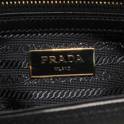 Prada Saffiano Lux Medium Tote Nero Black 10 of 12