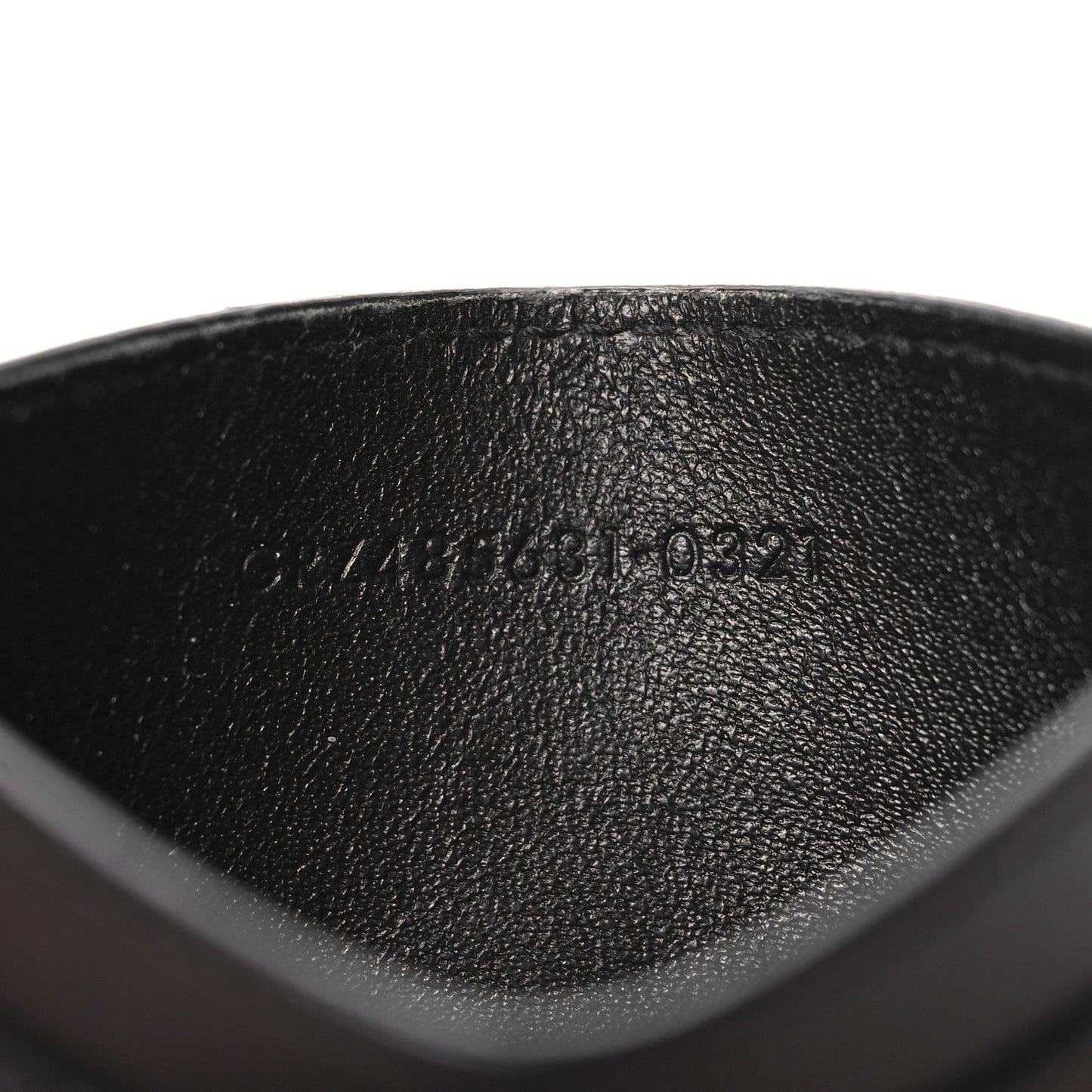 Calfskin Monogram Credit Card Case Black