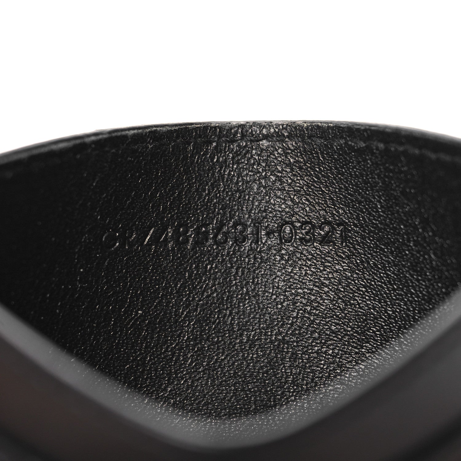 Saint Laurent Calfskin Monogram Credit Card Case Black 7 of 10