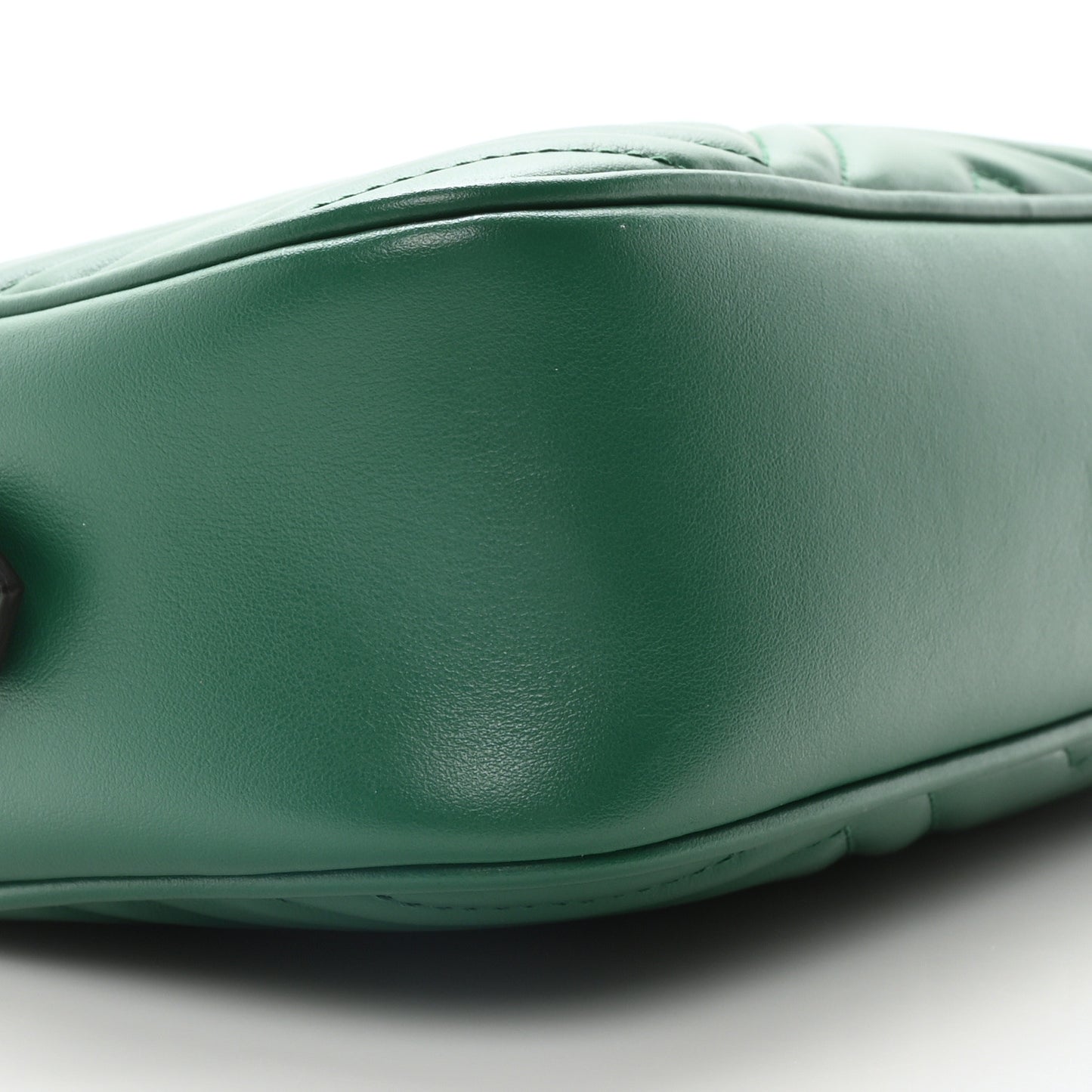 Calfskin Matelasse Small GG Marmont Chain Shoulder Bag Emerald Green