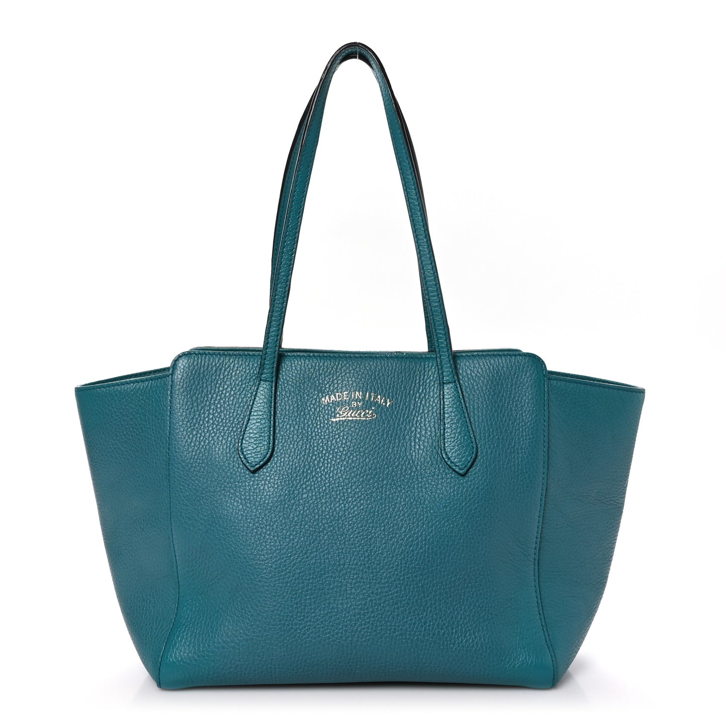 Dollar Calfskin Small Swing Tote Deep Cobalt