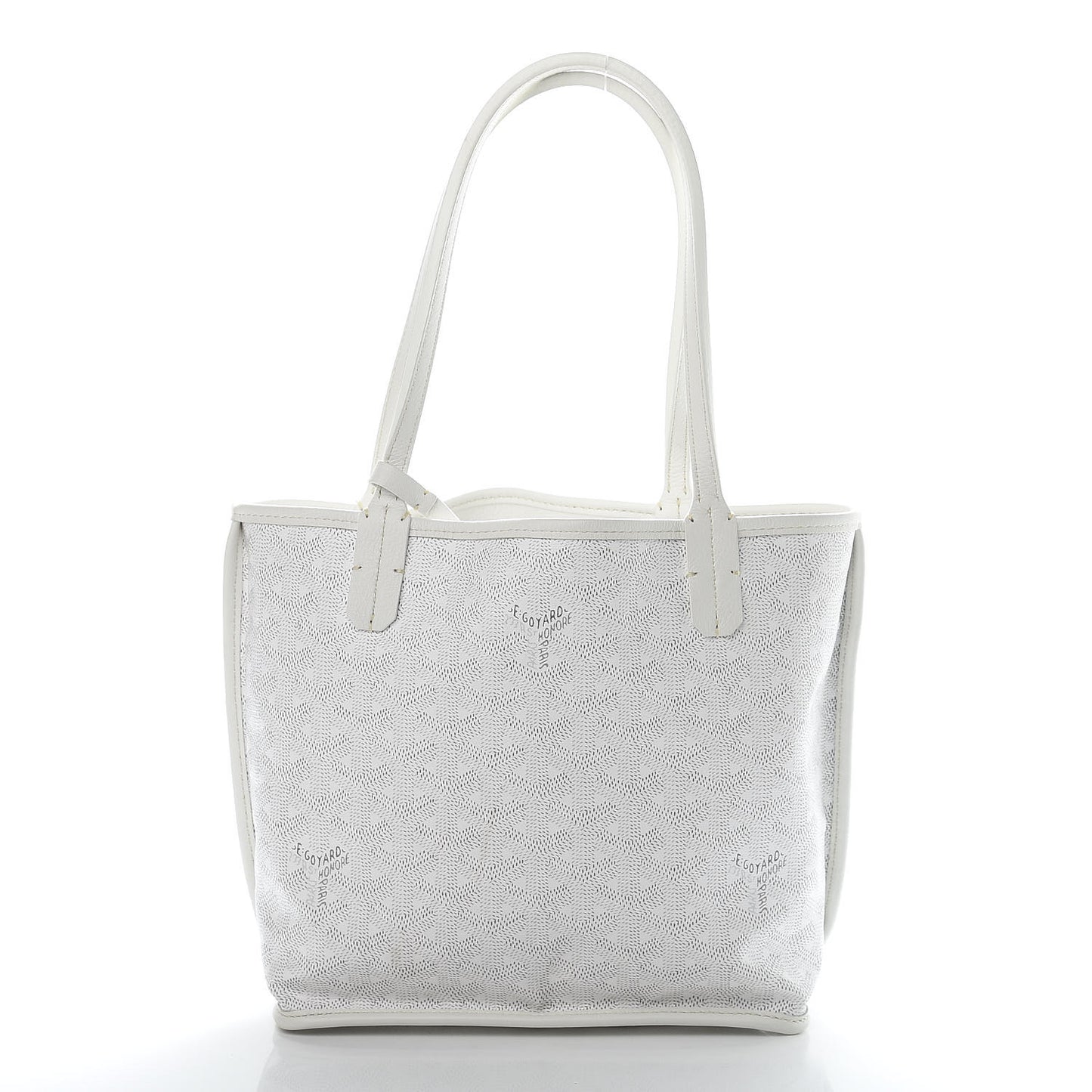 Goyardine Reversible Mini Anjou White