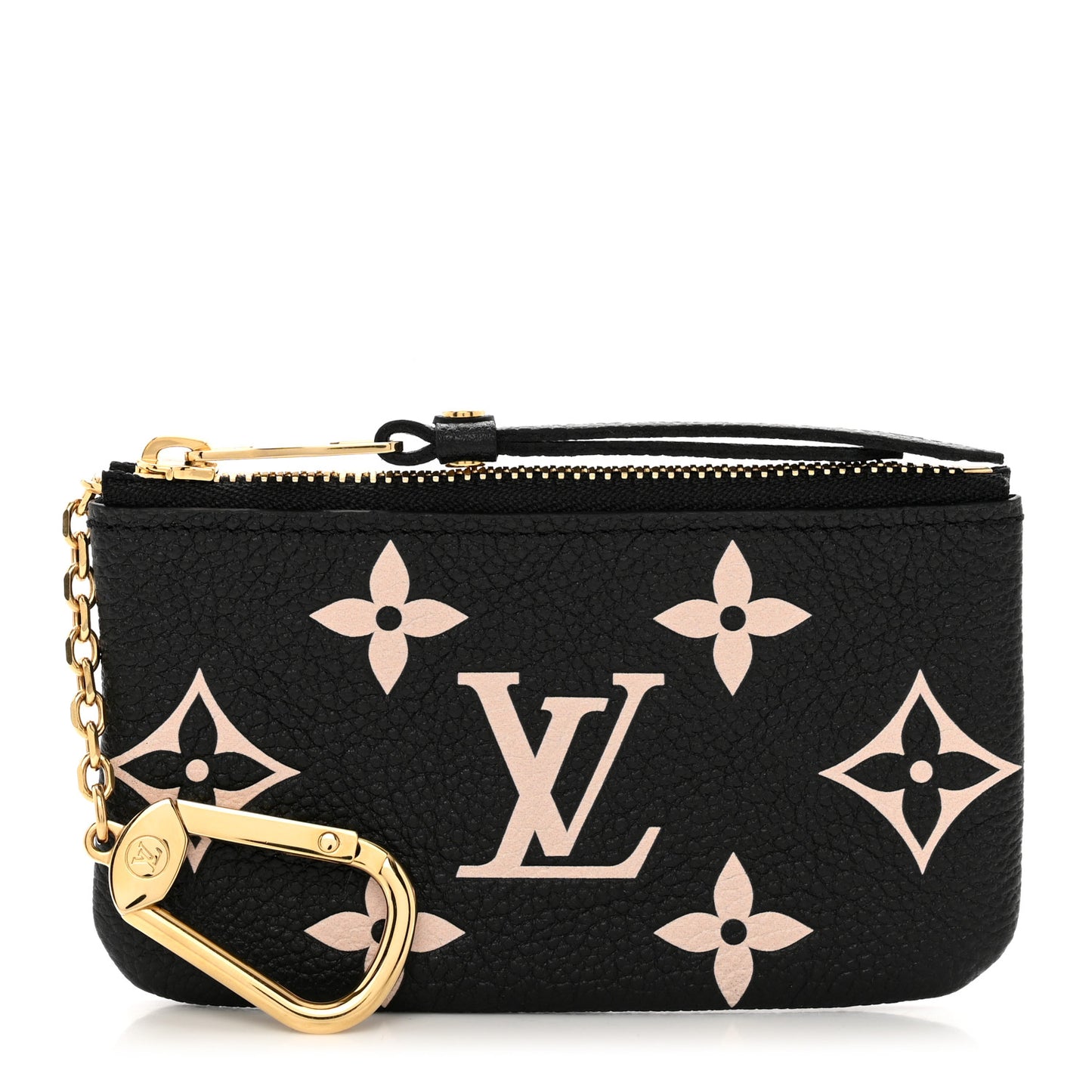 Empreinte Monogram Giant Key Pouch Black Beige