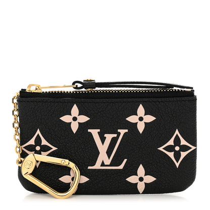 Louis Vuitton Empreinte Monogram Giant Key Pouch Black Beige 1 of 6