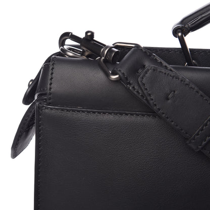 Fendi Vitello Grace FF 1974 Embossed Large Peekaboo Iconic Fit Satchel Black 15 of 15