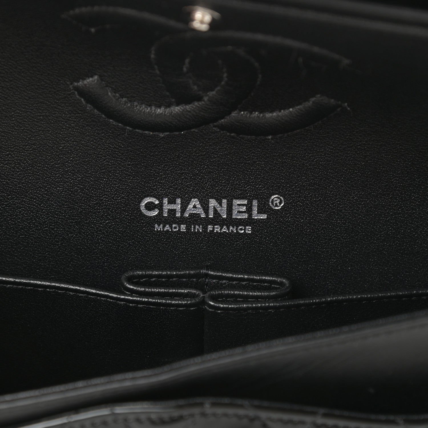 Chanel Patent Calfskin Quilted Bi-Color Medium Double Flap Red Black 6 of 12