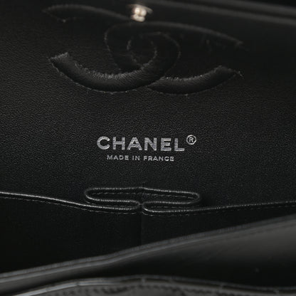 Chanel Patent Calfskin Quilted Bi-Color Medium Double Flap Red Black 6 of 12