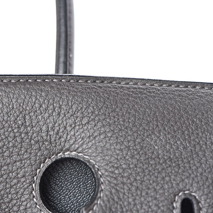 Hermes Taurillon Clemence Birkin 35 Graphite 35 of 37
