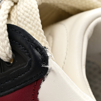 Chanel Calfskin CC Sneakers 40 Burgundy White 9 of 10