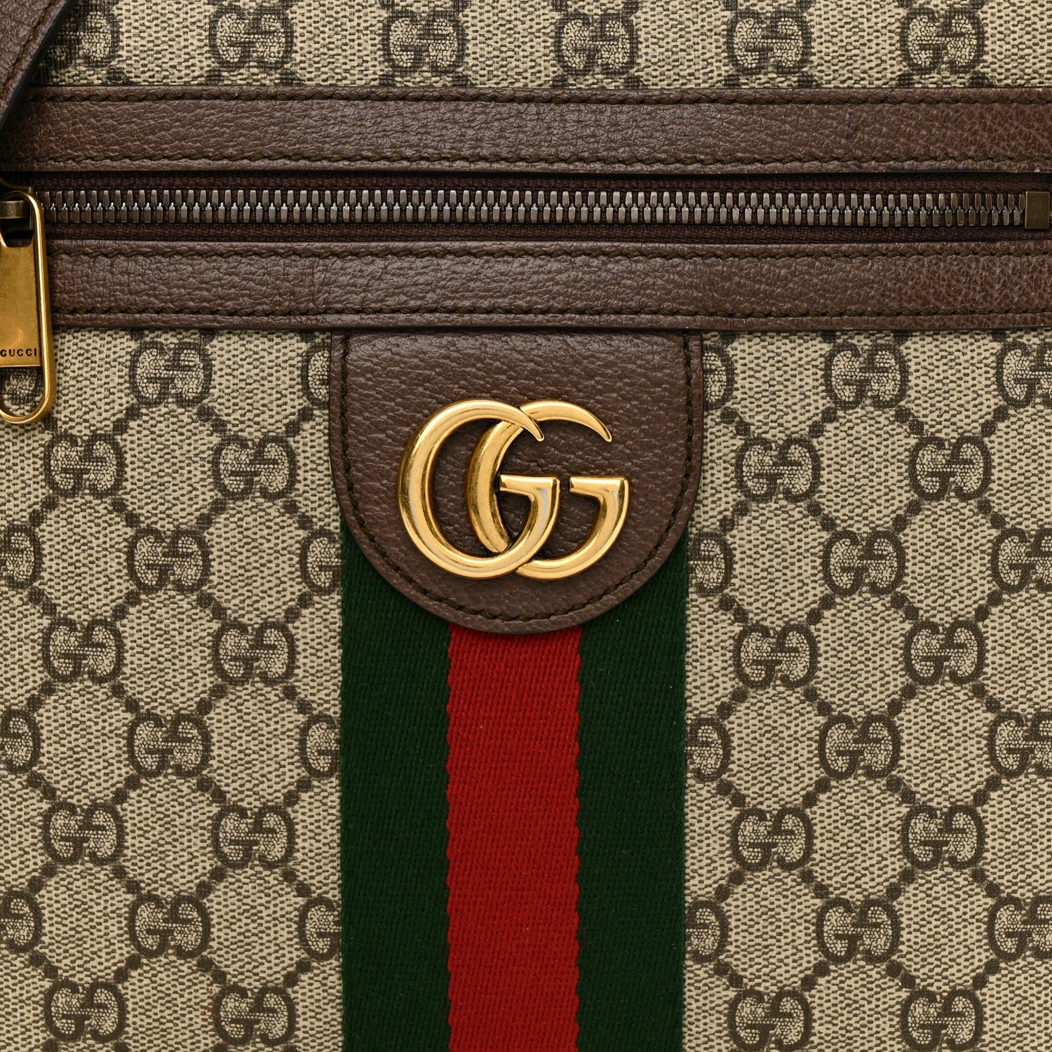 Gucci GG Supreme Monogram Web Small Ophidia Messenger Bag Brown 8 of 12