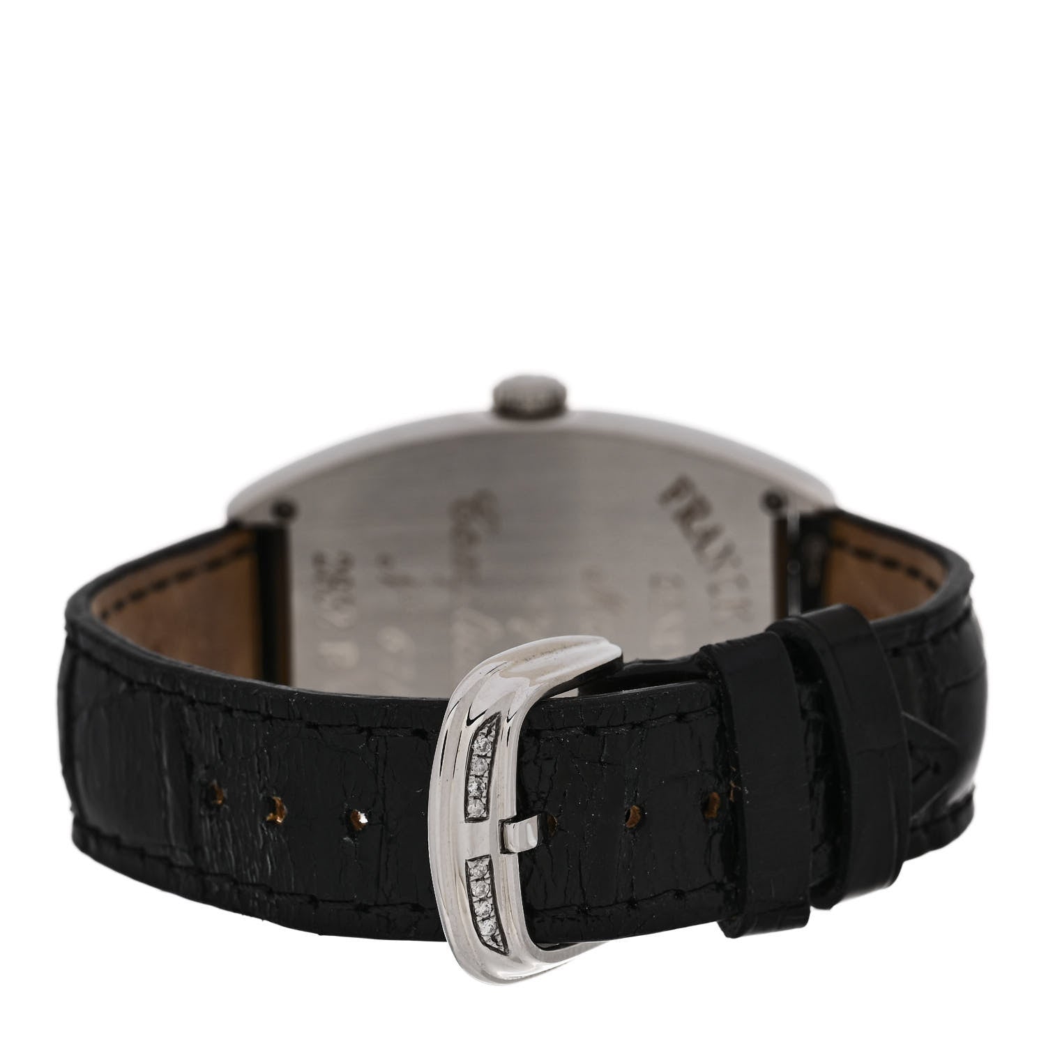 Franck Muller Stainless Steel Alligator Diamond Bezel Mother of Pearl 31mm Cintree Curvex Quartz Watch 2852BQZ 3 of 4