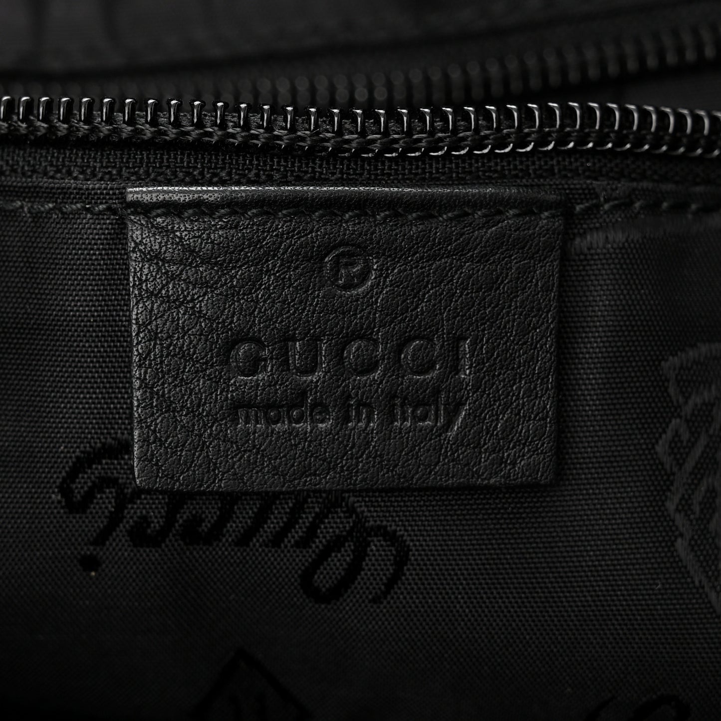 Guccissima Small Flap Messenger Bag Black