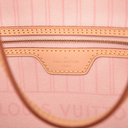 Louis Vuitton Damier Azur Neo Neverfull MM Rose Ballerine 9 of 14