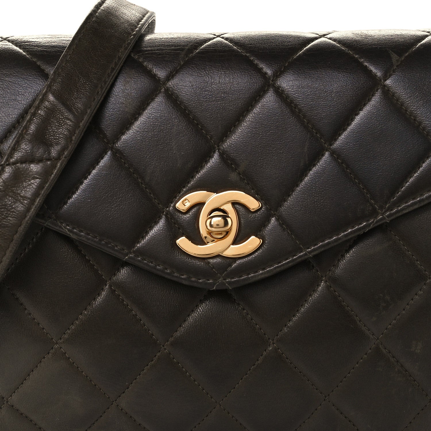 Chanel Lambskin Quilted Flap Shoulder Bag Green 8 of 11