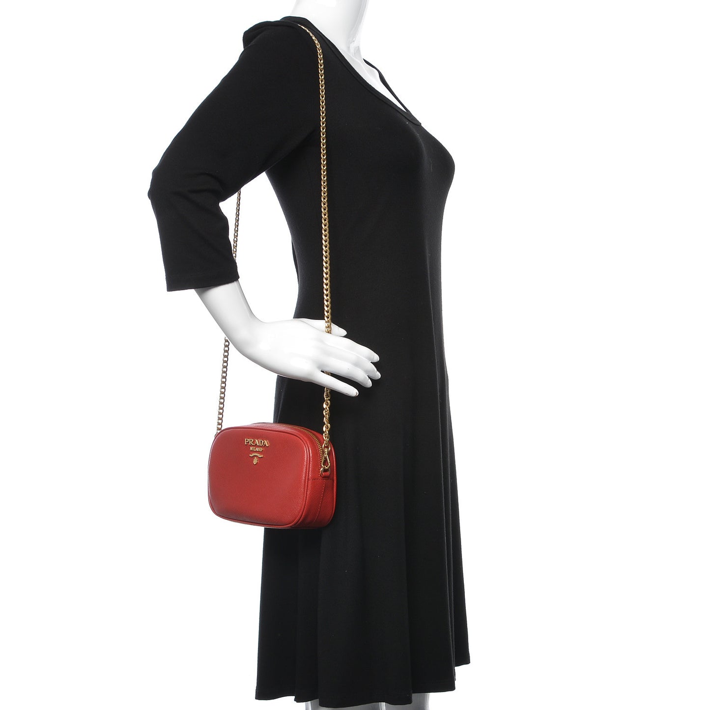 Saffiano Lux Belt Bag Fuoco