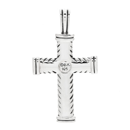 David Yurman Sterling Silver Chevron Cross Pendant 3 of 4
