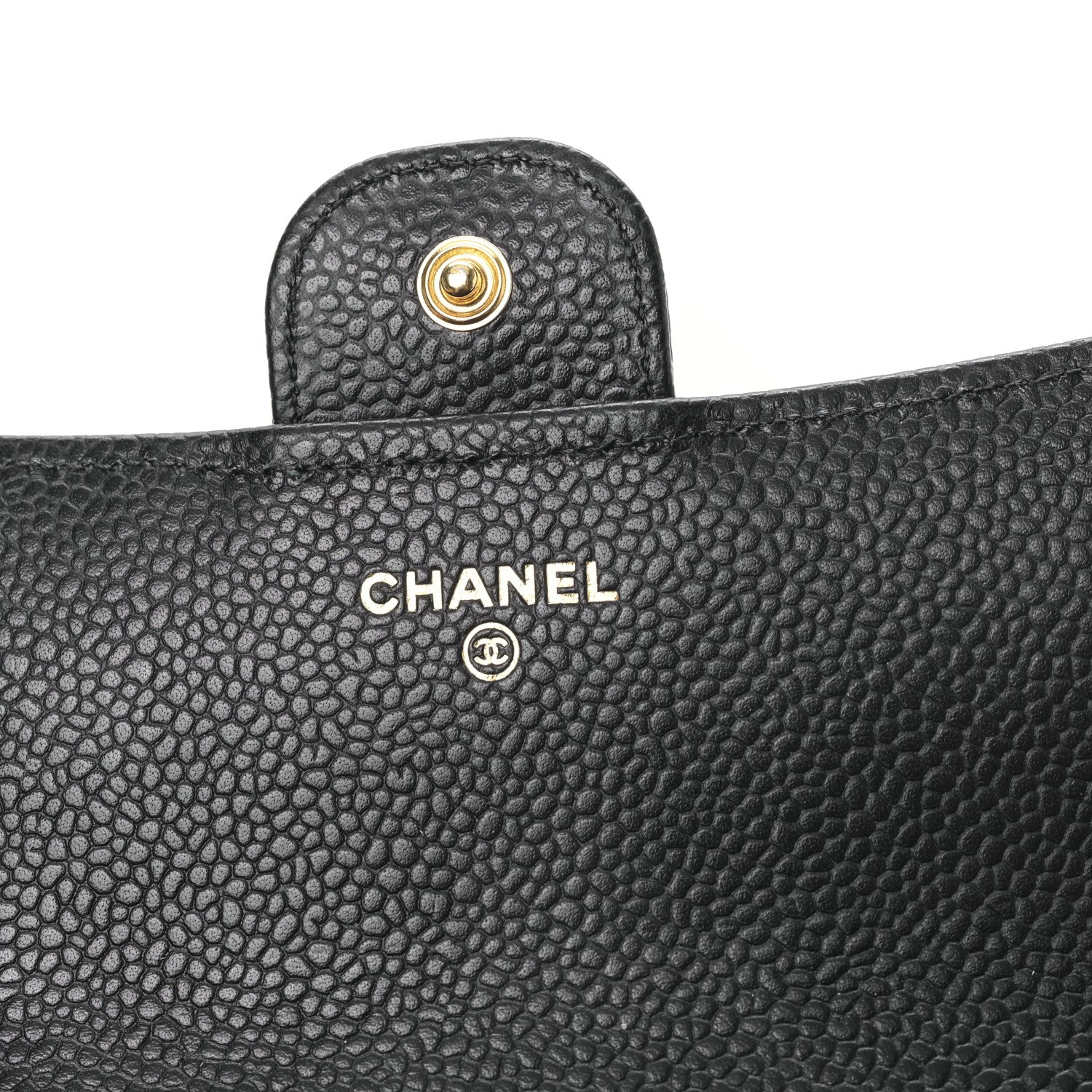Chanel Caviar Quilted Long Flap Wallet Black 6 of 10