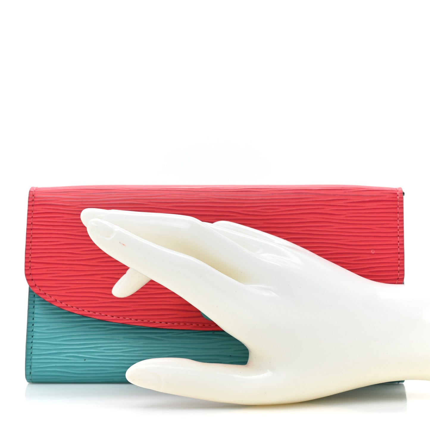 Epi Emilie Wallet Turquoise Grenade