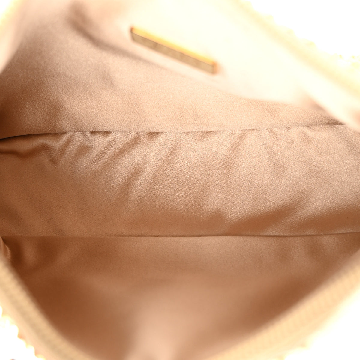 Satin Crystal Mini Re-Edition 2000 Bag Platino