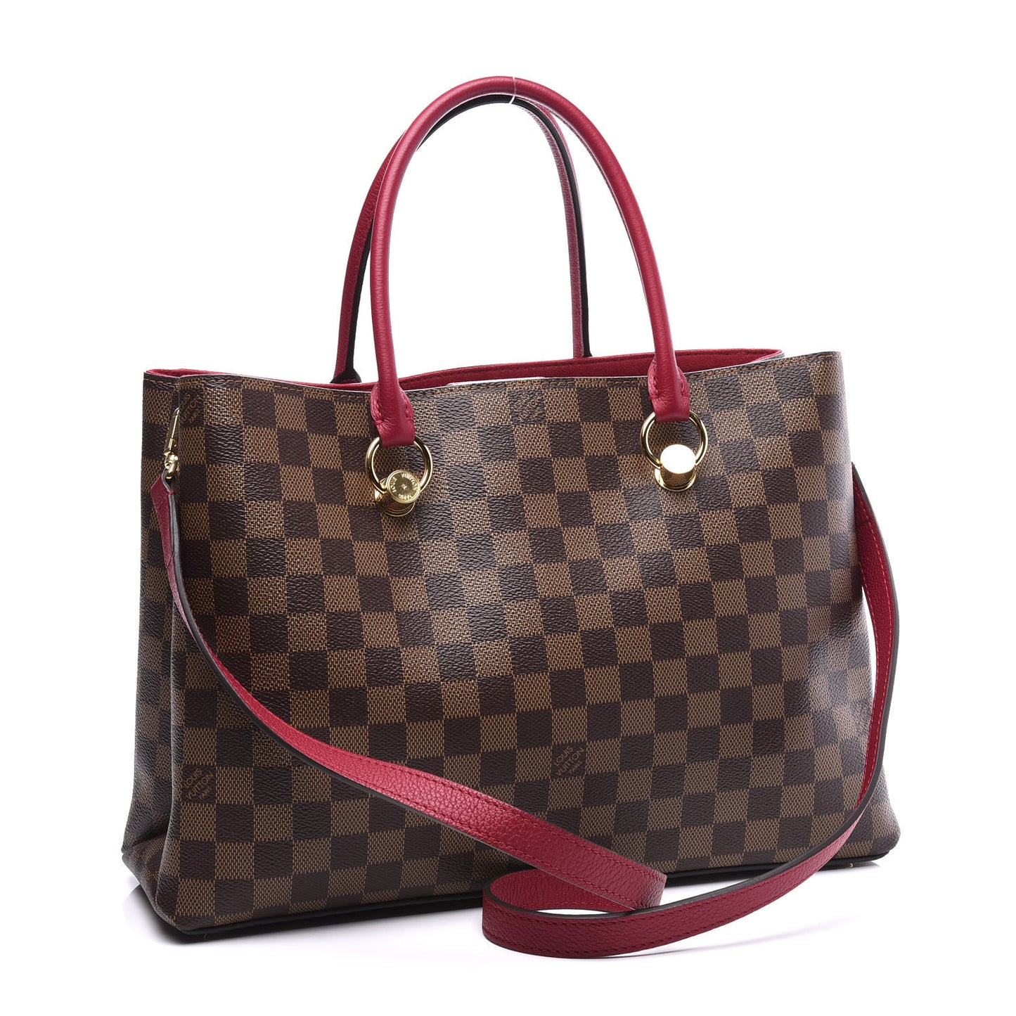 Damier Ebene LV Riverside Lie De Vin