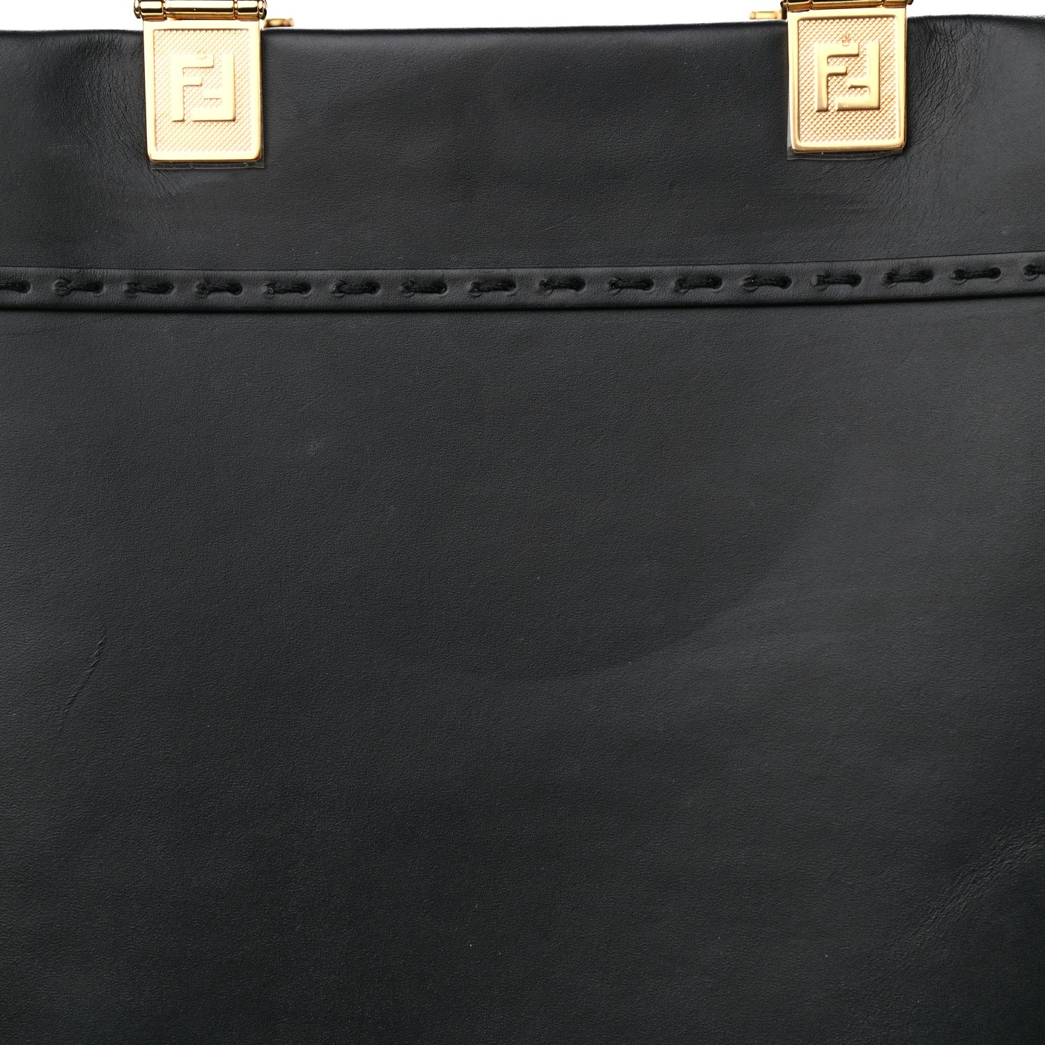 Fendi Vitello King Plexiglass Medium Fendi Sunshine Shopper Tote Black 10 of 12