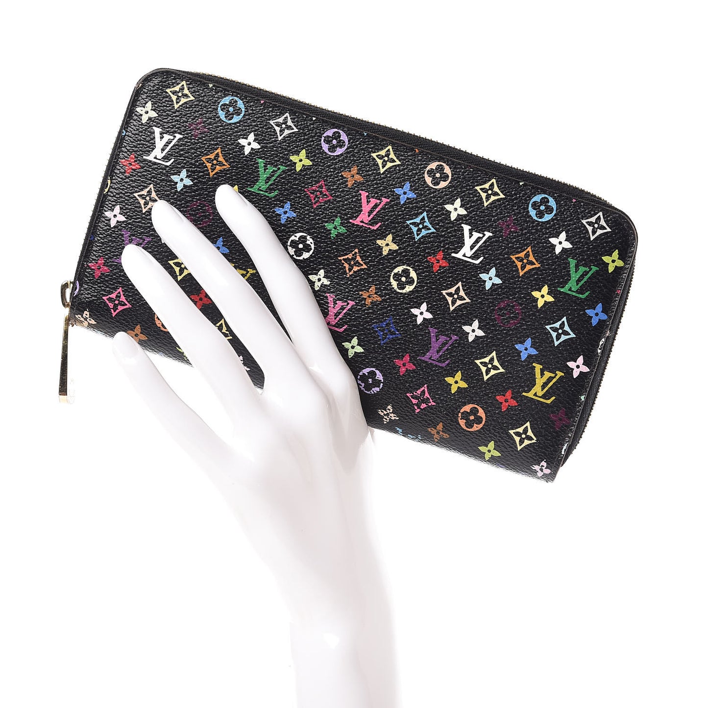 Monogram Multicolor Zippy Wallet Black Grenade
