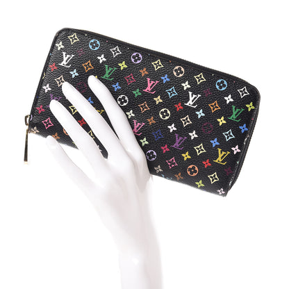 Louis Vuitton Monogram Multicolor Zippy Wallet Black Grenade 2 of 9