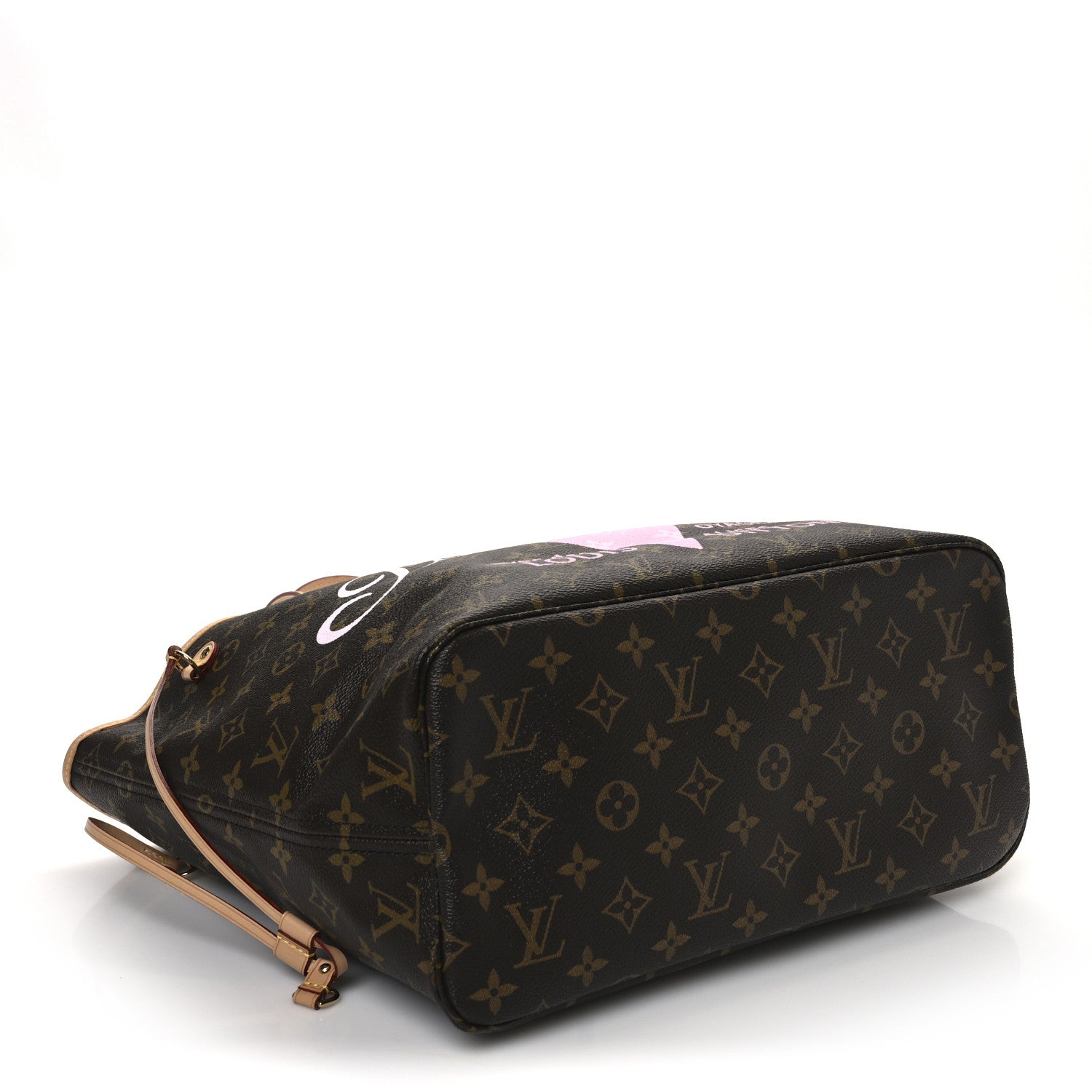 Louis Vuitton Monogram Porto Cervo V Neverfull MM Rose Ballerine 9 of 21