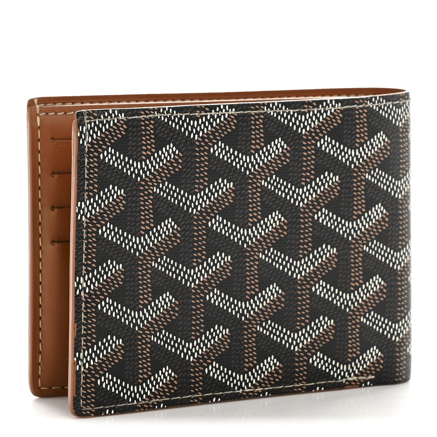 Goyard Goyardine Bi-Fold Victoire PM Wallet Black Gold 3 of 10