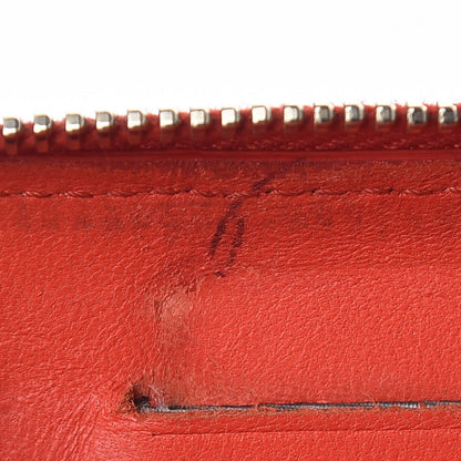 Chanel Lambskin Quilted Small Zip Around Wallet Red 7 of 13