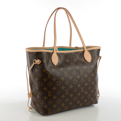 Louis Vuitton Monogram V Neverfull MM Turquoise 4 of 10