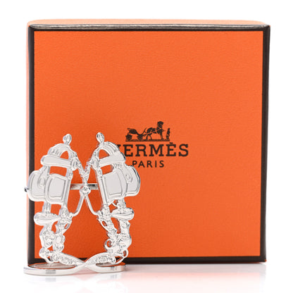 Hermes Palladium Plated Brass Brides de Gala Scarf 70 Ring 5 of 5
