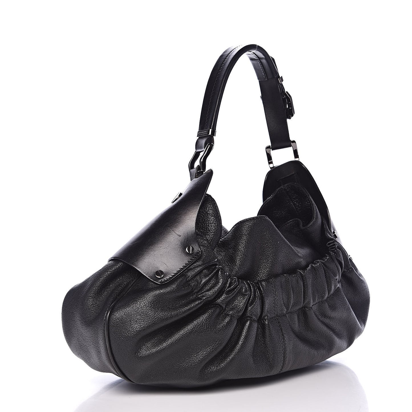 Calfskin Warrior Hobo Black