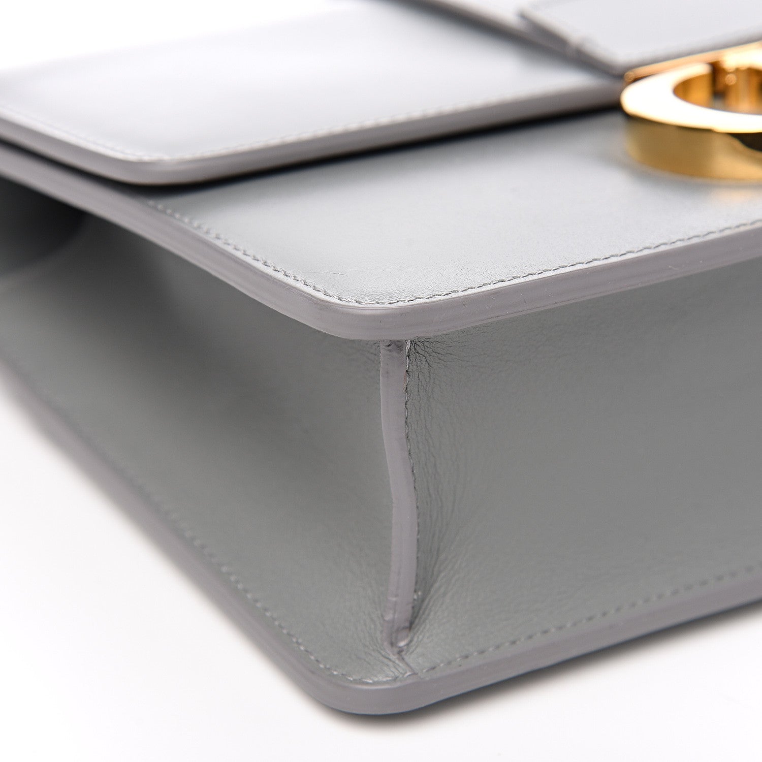 Christian Dior Smooth Calfskin 30 Montaigne Flap Bag Gray 7 of 9