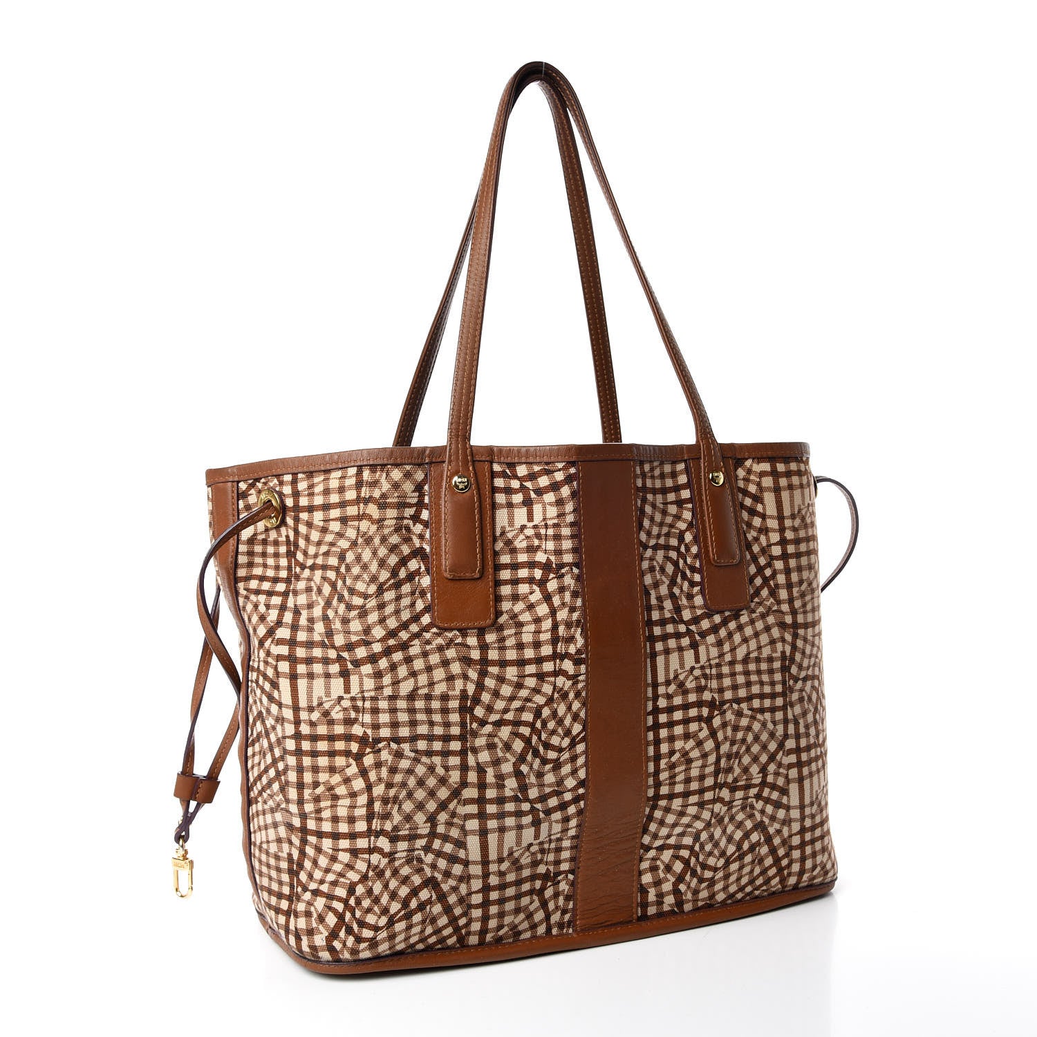 MCM Visetos Medium Liz Reversible Shopper Tote Cognac 8 of 39