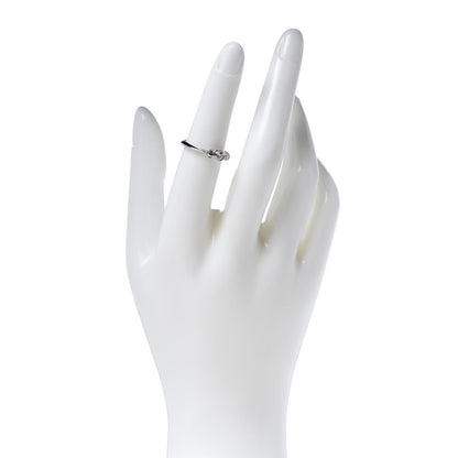 Tiffany Platinum Diamond Three Stone Milgrain Ring 52 6 2 of 5