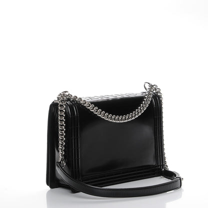 Chanel Glazed Calfskin Large Boy Flap Black 3 of 9