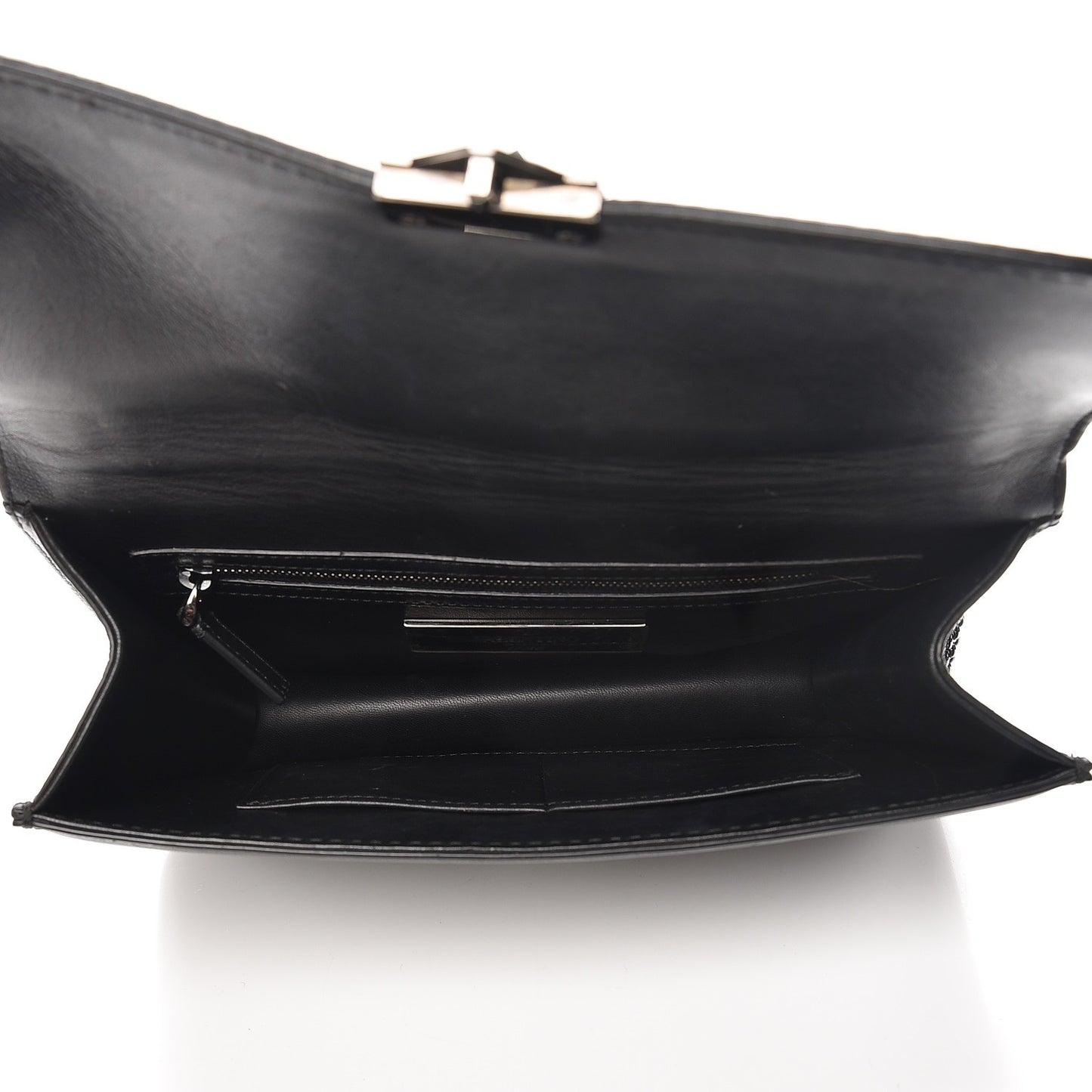Vitello Medium Glam Lock Rockstud Flap Black