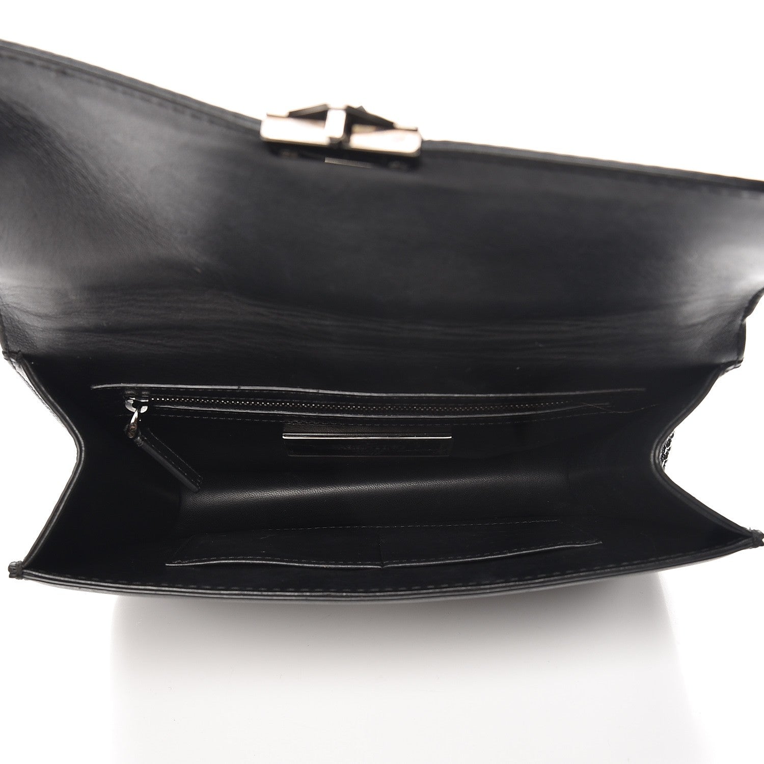 Valentino Garavani Vitello Medium Glam Lock Rockstud Flap Black 6 of 9
