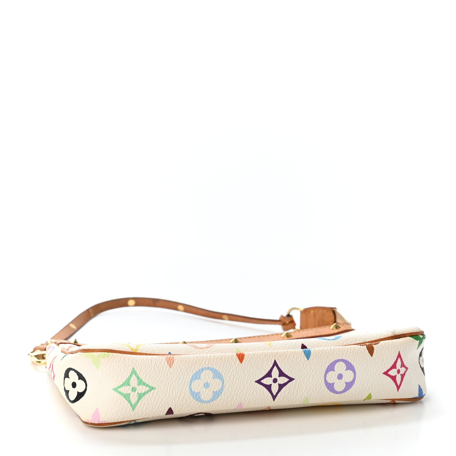 Louis Vuitton Monogram Multicolor Pochette Accessories White 3 of 4