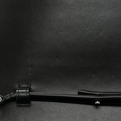 Saint Laurent Metallic Sparkle Fabric Monogram Chain Wallet Platino 12 of 13