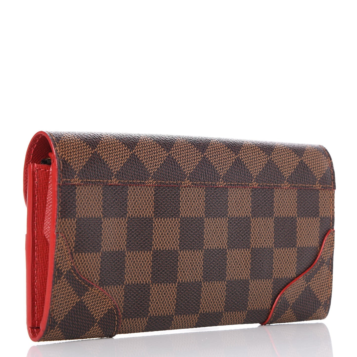 Damier Ebene Caissa Wallet Cherry