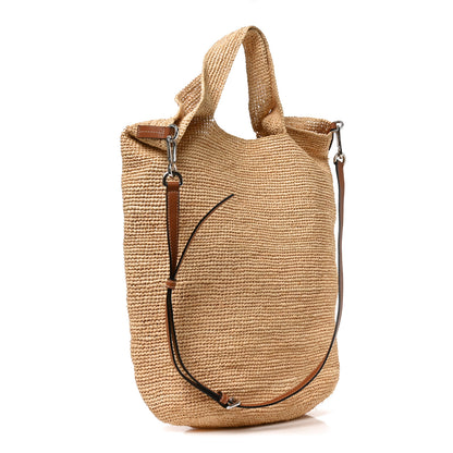 Loewe Raffia Paula's Ibiza Slit Tote Bag Natural Tan 3 of 11