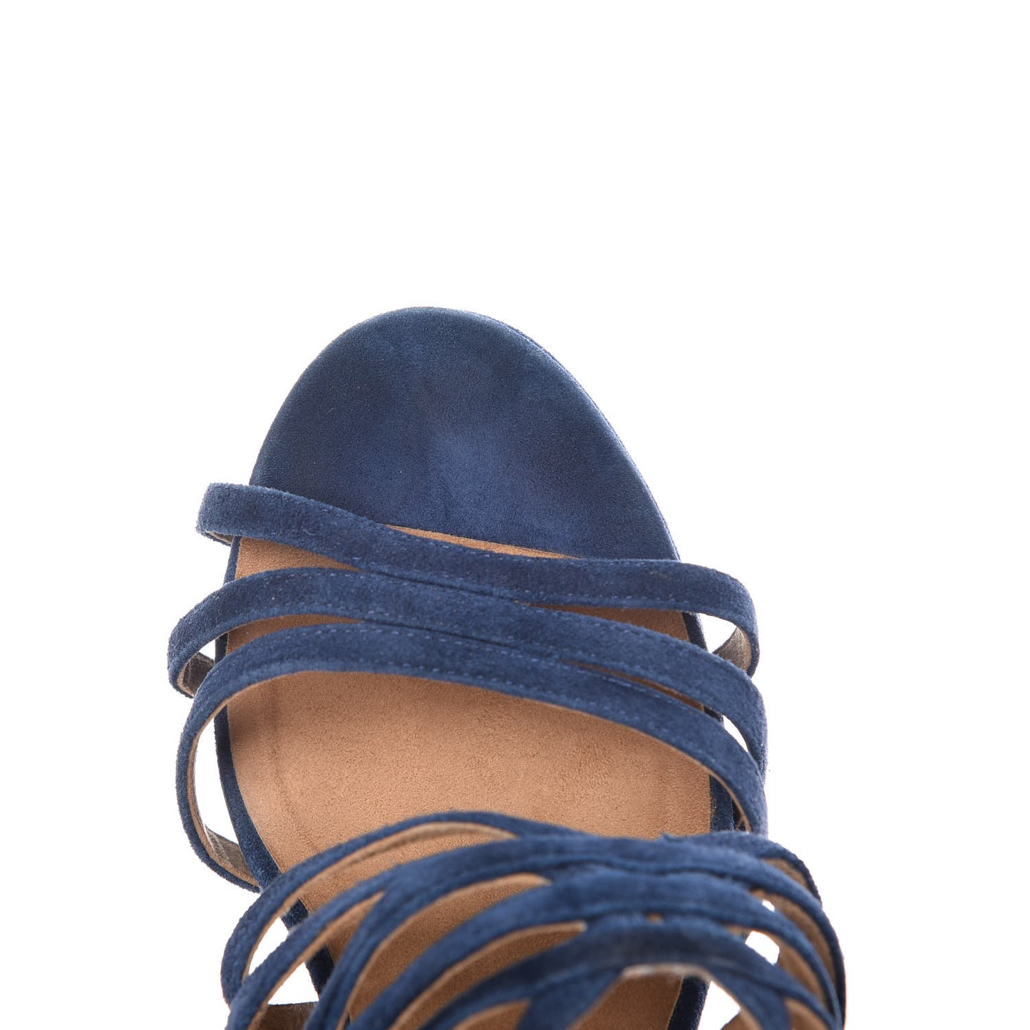 Suede Cork Sandals 37 Dark Blue