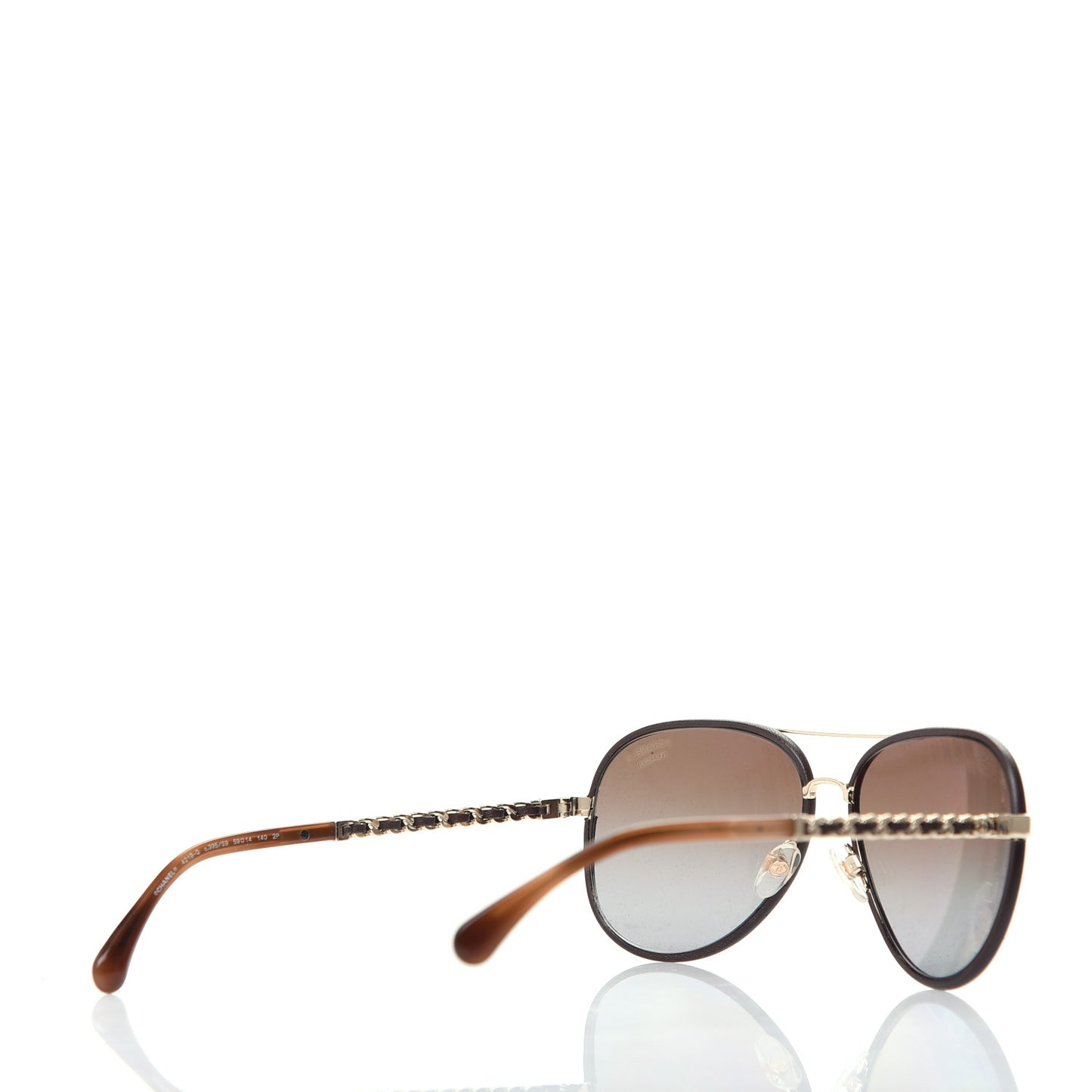 Metal Polarized Pilot Winter Sunglasses 4219-Q Brown