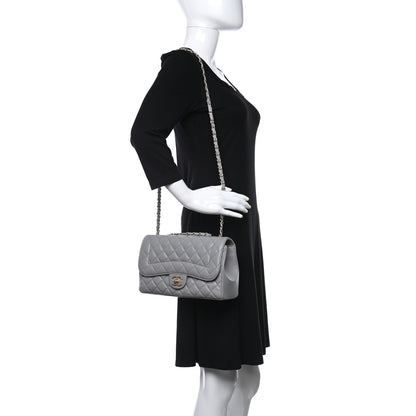 Chanel Lambskin Quilted Medium Mademoiselle Chic Flap Gris 3 of 9